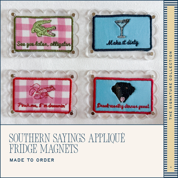 Southern Sayings Appliqué Magnets