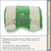Personalized Scalloped Beach Towel: The Caribbean Collection