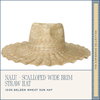 The Nalu wide brim straw hat